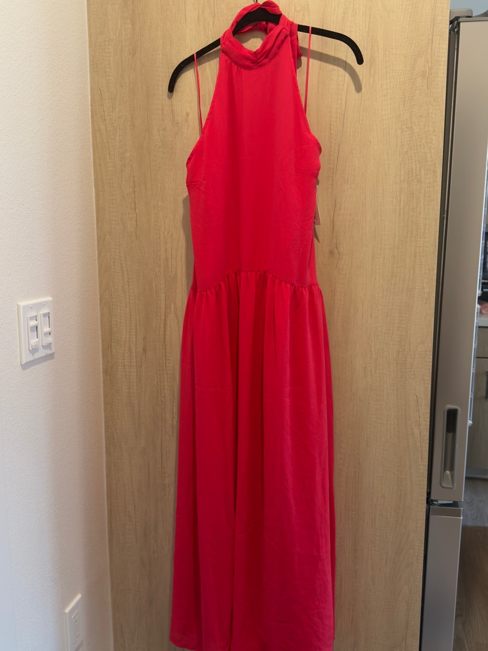 Hot Pink Halter Maxi Dress